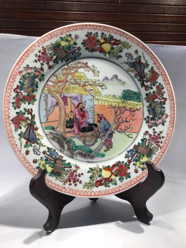 Assiette ancienne - , en