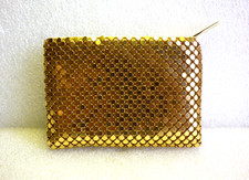Pochette sac PACO RABANNE sequins dorés (neuf)