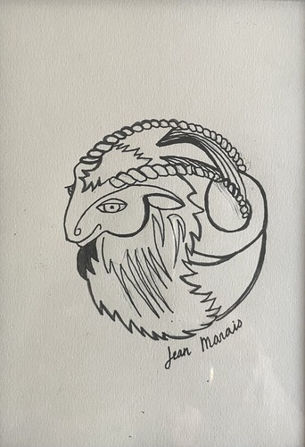 Jean marais dessin encre - dessin,