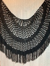 Grand CHALE NOIR vintage -