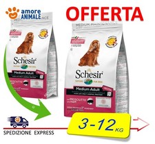 Schesir Sec Sec MEDIUM Adulte Entretien Avec JAMBON 3 / 10 Kg - Pour Chiens