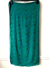 Magnifique FOULARD Châle en SOIE 133 x 182cm Vert foncé NEUF !