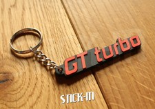 Porte Clés pour 5 GT Turbo Keyrings Keychain monogramme sticker R5