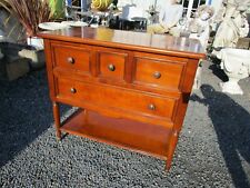 BUFFET BAS / COMMODE (3 tiroirs) DE STYLE ANCIEN EPOQUE 1980/90 EN MERISIER