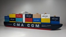 Jouet Bois : Bateau Porte Conteneurs CMA CGM - Villac