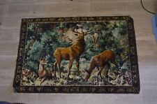 ANCIENNE TAPISSERIE DECOR DE BICHE CHASSE 