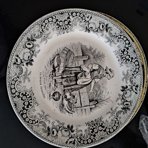 Assiette 19ème creil - assiette, et