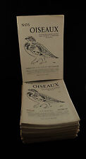 RARE lot de revues ornithologique NOS OISEAUX Société Romande 40's - 50's - 60's