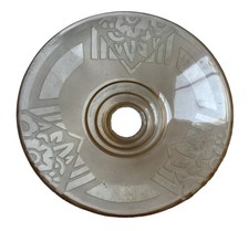 André DELATTE Nancy Abat-Jour Élément de Suspension Verre Rose Art Déco Fleurs