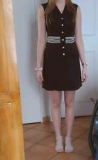 ROBE MARRON LACOSTE   Vêtements Femme Vintage TAILLE S 