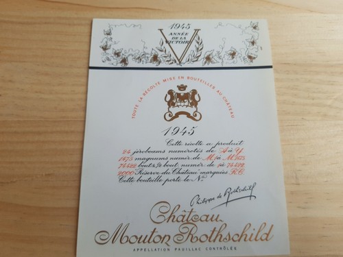 étiquette vin chateau - , mouton