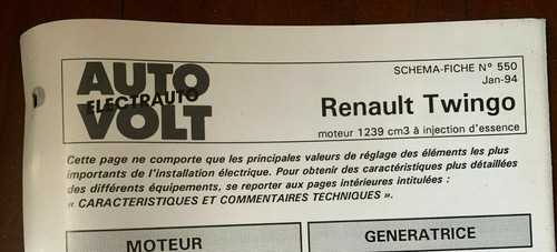 Schema fiche auto volt - auto,