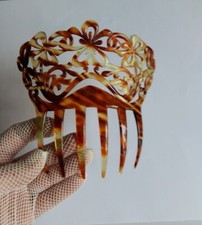 Ancien Grand Peigne Barrette Espagnol à Cheveux  Chignon