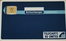 TÉLÉCARTE PRIVÉE D 24 SHLUMBERGER INDUSTRIES