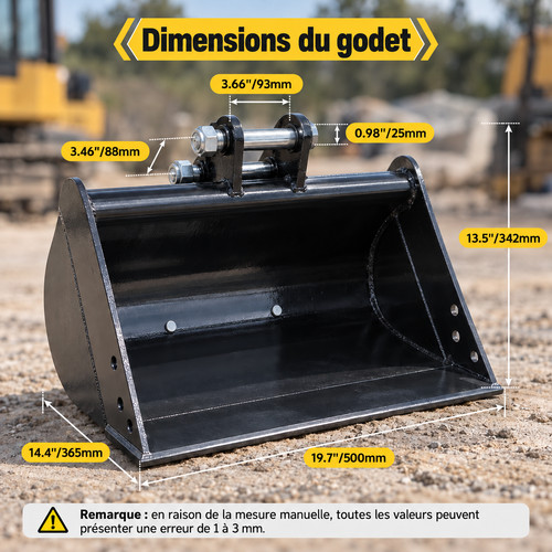 Godet curage cm - cm, pour
