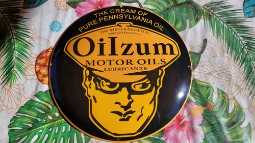 Rare tres belle plaque oilzum - rare,