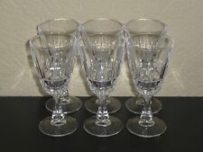Superbe lot de 6 Verres a digestif en CRISTAL D'ARQUES modèle Pompadour / TBE !