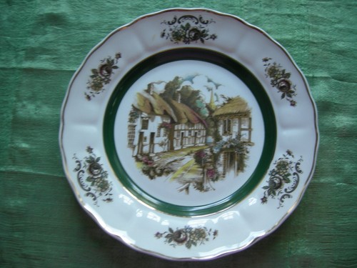 English rural scenes plate - english,