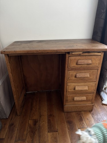 Bureau ancien chêne massif - ancien, en