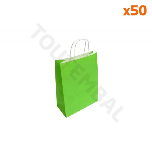 Sac kraft anses torsadées - sac,