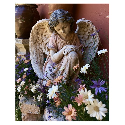 Statue ange rustique - statue,