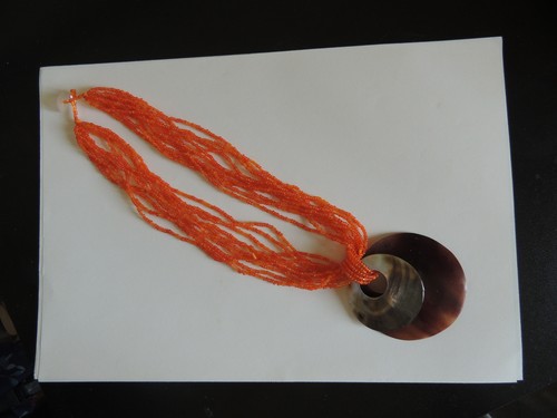 Collier perles corail et - perles, de
