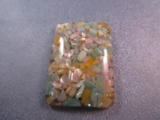 Acrylic Laminated Shell Cabochon 1pc
