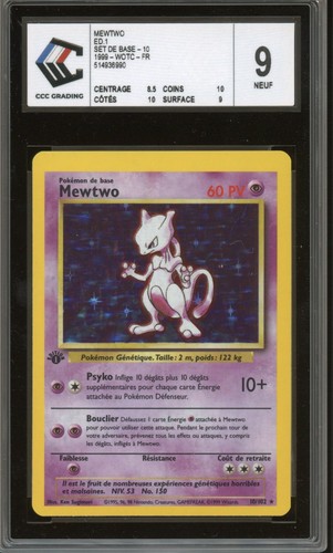 Ccc mewtwo 102 holo - 9, 10/102
