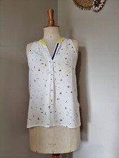 COP COPINE : BLOUSE CHEMISE SANS MANCHES MODÈLE WAX TOP IMPRIMÉ 