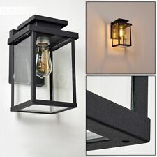 Applique extérieure Lampe de jardin Lampe murale Lampe de terrasse Métal/Verre