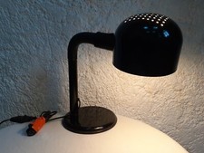 Lampe GUZZINI vintage années 70 noire 65 cm de haut