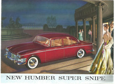 CATALOGUE ROOTES - NEW HUMBER SUPER SNIPE