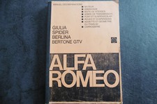 Manuel des réparations Alfa Roméo Giulia Spyder Bertone