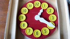 Pendule Kiddikraft  -  Hilary Page - Jeu éducatif Vintage 1950-60's