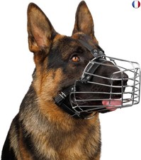 BRONZEDOG Muselière pour Chien en Fil de Fer - Berger Allemand pour Chiens de 