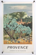 Affiche ancienne Chemins de fer français - PROVENCE - SNCF - Yves BRAYER