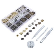  Setting Tools Kit Assorted Snap Fasteners De Boutons-pression Métal