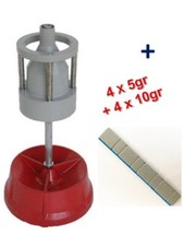Equilibreuse de Roue avec Centreur + 100 Barrettes Masses Adhésives 4x5g+4x10g