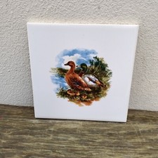 Carreau Carrelage Faience De Desvres 10,8 cm Canards Tiles Déco