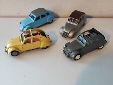 LOT VOITURE 4 CITROEN 2CV  POUR RESTAURATION  1/43 pour pieces