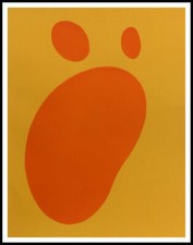 Jean arp empreinte de - de, pied