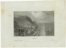 Antique Print of the city of