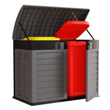 Coffre de jardin 1500L 2 portes 146 x 87 x H119cm INTEC