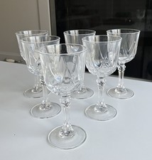 lot de 6 verres a vin blanc Cristal d'Arques modele Auteuil