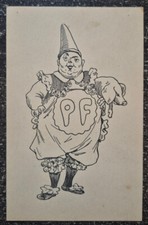 Paul FUGERE aux Folies-Bergère Carte promotionnelle illustrée cochon ca 1900