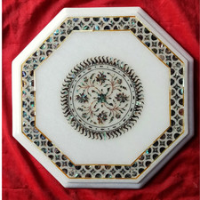 18 " Marbre Côté Table Top