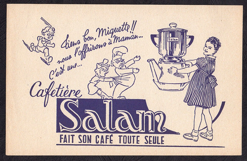 Buvard cafetière salam - buvard, [cafetière]