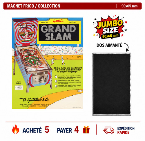 Magnet frigo grand slam 90x65 - magnet,