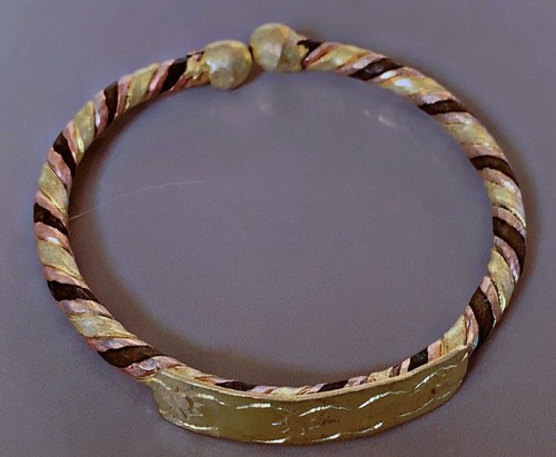 Vtg bracelet laiton cuivre - bracelet,