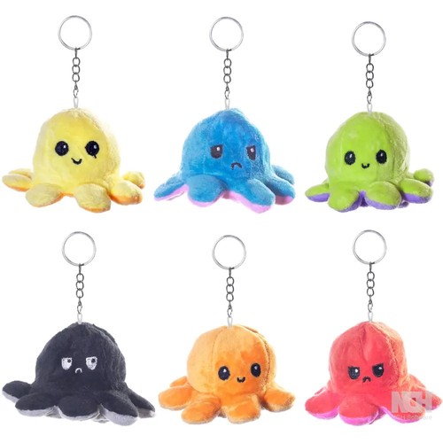 Porte clés peluche poulpe - porte-clés,